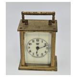 Waterbury Brass Carriage Clock c1900