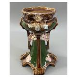 Art Nouveau Majolica Pedestal Stand c1900