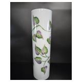Hand-Painted Milk Glass Cylinder Lamp Shade