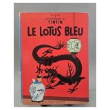 1966 TinTin ' Le Lotus Bleu' BD Book