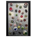 Contemporary Studio Art Glass Magnet Board &