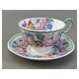 Crown Staffordshire Teacup & Saucer 15227