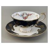 Queen's Fine Bone China Emperor Teacup & Saucer