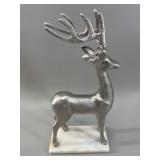 Cast Metal Stag on Marble Base
