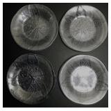 MCM Kosta Boda Party Leaf Art Glass Plates