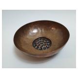 MCM Brutalist Hammered Copper Bowl
