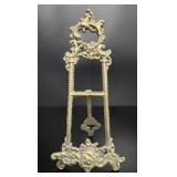 Rococo Style Cast Brass Tabletop Picture Easel