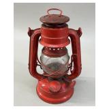 Red Kerosene Lantern with Feathers Logo VTG
