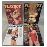 1982 Playboy Magazine Lot (4)