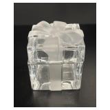 Signed Tiffany & Co. Crystal Bow Present Box