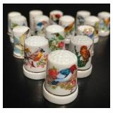 Avian Porcelain Souvenir Thimbles