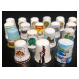 Canadian Souvenir Thimbles Collection -18 Pcs