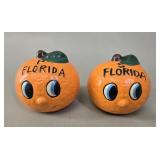 Florida Orange Anthropomorphic Salt & Pepper