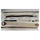 Estate Women's Fashion Belt Lot: 7 Pieces