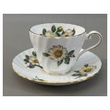 Aynsley Wild Rose Fine Bone China Teacup & Saucer