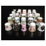Souvenir & Novelty Thimble Collection 25 pcs