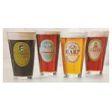 Irish Brewery Beer Glasses Set of 4