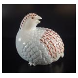 Japanese Kutani Porcelain Quail Figurine
