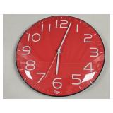 Ergo Red Quartz Wall Clock
