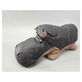 1970's Leader Nilpfend Denmark Leather Hippo
