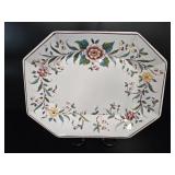 Portuguese Faience Hand-Painted Floral Platter