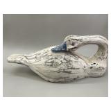 Antique Hand-Carved Hollow Body Swan Decoy