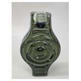 MCM Green Glass Candlestick.