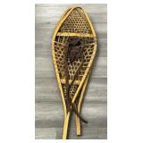 Pair of Huron-Style Wooden Snowshoes