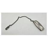 Antique Kickok Silver Plated Belt Pocket Watch