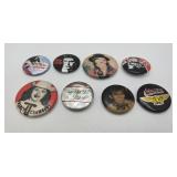 8 Rock Punk Bands Pinback Buttons