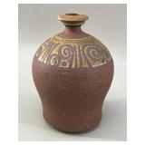 Signed 1970s Ed Drahanchuk Stoneware Vase