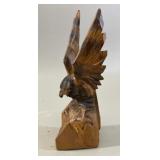 Japanese Hand-Carved Wood Ainu Eagle