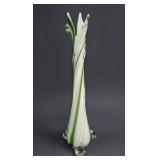 Tall Italian Alrose Betti Art Glass Tripod Vase