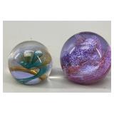 2 Caithness Scotland Art Glass Paperweights,