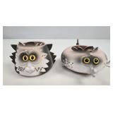 2 Figural Animal ' Crack-Pot Canada' Flower Pots