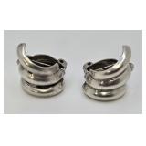 Mexican 925 Sterling Modernist Earrings