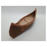 Whetung Ojibwa Birch Bark Canoe Model