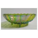 Indiana Glass Lime Carnival Garland Bowl