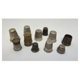 11 Antique & Vintage Sewing Thimbles
