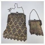 Antique Art Deco Mesh Purse w Whiting & Davis
