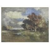 Antique Landscape Watercolour Signed Bessie Terr?