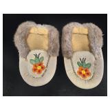 1960's Native First Nation Beaded Moccasins