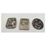 3 Antique 1930's Swiss National Day Pins