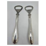 Antique Sterling Silver Capped-Bottle Openers,