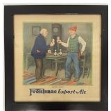 Antique 1930ï¿½s Framed Frontenac Export Ale Beer