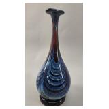 Lorian Art Glass Pulled Feather Vase