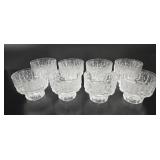 8 MCM Goebel Ice Bark Glass Cocktail Glasses
