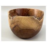 Hand-Turned Spalted Maple Natural Edge Bowl
