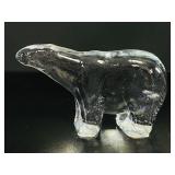 MCM Pukeberg Swedish Art Glass Polar Bear