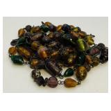 VTG Venetian Art Glass Bead Necklace